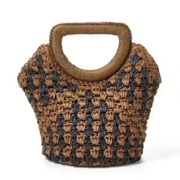 Fe Noel Handbags - Brown and Black Fe Noel x Target Crotchet Purse